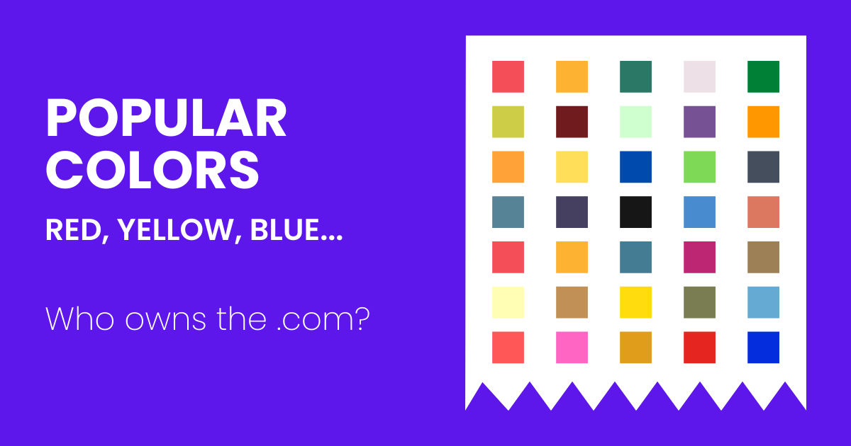 Popular Color .com Domains